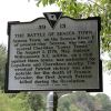 THE BATTLE OF SENECATOWN WAR MEMORIAL MARKER FRONT