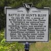 BATTLE OF HUNT'S BLUFF REVOLUTIONARY WAR MEMORIAL MARKER