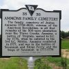 AMMONS FAMILY CEMETERY REVOLUTIONARY SOLDIER MEMORIAL MARKER FRONT