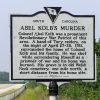 ABEL KOLB'S MURDER REVOLUTIONARY WAR MEMORIAL MARKER