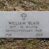 PVT WILLIAM BLAIR REVOLUTIONARY WAR MEMORIAL CENOTAPH