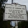 BATTLE OF HOBKIRK HILL REVOLUTIONARY WAR MEMORIAL MARKER