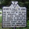 HENRY'S CALL TO ARMS MEMORIAL MARKER