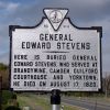 GENERAL EDWARD STEVENS REVOLUTIONARY COMMANDER MEMORIAL MARKER