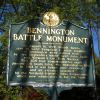 BENNINGTON BATTLE MONUMENT REVOLUTIONARY WAR MEMORIAL MARKER