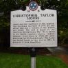 CHRISTOPHER TAYLOR HOUSE REVOLUTIONARY SOLDIER MEMORIAL MARKER