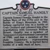 CAPTAIN SAMUEL HANDLY REVOLUTIONARY SOLDIER MEMORIAL MARKER
