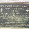 JACQUES TIMOTHE BOUCHER DE MONTBRUN REVOLUTIONARY SOLDIER MEMORIAL PLAQUE