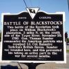BATTLE OF BLACKSTOCK'S REVOLUTIONARY WAR MEMORIAL MARKER