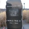 SHELTON VETERANS MEMORIAL WORLD WAR II STONE FRONT
