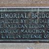 AMERICAN LEGION POST 10 MEMORIAL BRIDGE PLAQUE