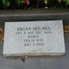 PVT EDGAR HOLMES WAR MEMORIAL
