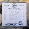 FAIT ACCOMPLI B-17 WAR MEMORIAL PLAQUE