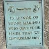 IN HONOR OF THOSE MARINES WAR MEMORIAL CANNON PLAQUE