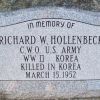 C.W.O. RICHARD W. HOLLENBECK WAR MEMORIAL