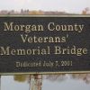 MORGAN COUNTY VETERANS' MEMORIAL BRIDGE PLAQUE