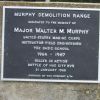 MAJOR WALTER M. MURPHY WAR MEMORIAL PLAQUE