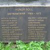 WESTON VIETNAM WAR MEMORIAL HONOR ROLL PLAQUE