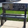 AMERICAN LEGION POST 446 MEMORIAL BENCH