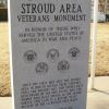STROUD AREA VETERANS MONUMENT DEDICATION STONE