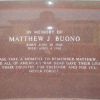 MATTHEW J. BUONO WAR MEMORIAL FOUNTAIN DEDICATION STONE