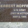 HERBERT HOFFENBERG WAR MEMORIAL TREE PLAQUE