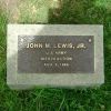 JOHN M. LEWIS, JR. WAR MEMORIAL TREE PLAQUE