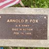 ARNOLD P. FOX WAR MEMORIAL TREE PLAQUE