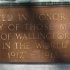 WALLINGFORD WORLD WAR I MEMORIAL DEDICATION STONE