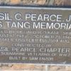 BASIL C. PEARCE, JR. USS TANG MEMORIAL DEDICATION PLAQUE