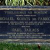MICHAEL KOVATS DE FABRICY WAR MEMORIAL PLAQUE