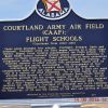 COURTLAND ARMY AIR FIELD MEMORIAL MARKER BACK