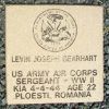 SERGEANT LEVIN JOSEPH GEARHART WAR MEMORIAL PAVER