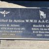 KILLED IN ACTION W.W. II A.A.C. MEMORIAL PLAQUE