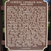 GENERAL CHARLES KING MEMORIAL MARKER