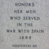 GLOUCESTER SPANISH-AMERICAN WAR MEMORIAL DEDICATION STONE