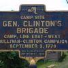 CAMP SITE GEN. CLINTON'S BRIGADE WAR MEMORIAL MARKER