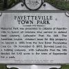 FAYETTEVILLE TOWN PARK MEMORIAL MARKER