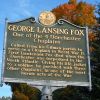 GEORGE LANSING FOX WAR MEMORIAL MARKER