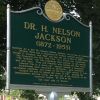 DR. H. NELSON JACKSON WAR MEMORIAL MARKER