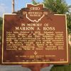 IN MEMORY OF MARION A. ROSS WAR MEMORIAL MARKER