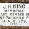 J.H. KING MEMORIAL