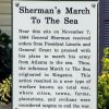 SHERMAN'S MARCH TO THE SEA WAR MEMORIAL MARKER