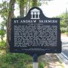 ST. ANDREW SKIRMISH WAR MEMORIAL MARKER