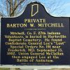 PRIVATE BARTON W. MITCHELL WAR MEMORIAL MARKER