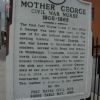 MOTHER GEORGE WAR MEMORIAL MARKER