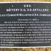 BATTERY D, 2ND U.S. ARTILLERY WAR MEMORIAL PLAQUE