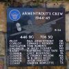 "ARMENTROUT'S CREW" B-24 WAR MEMORIAL PLAQUE