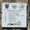 "CHARLOTTE ANN" B-17 WAR MEMORIAL PLAQUE