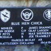 "BLUE HEN CHICK" B-17 WAR MEMORIAL PLAQUE